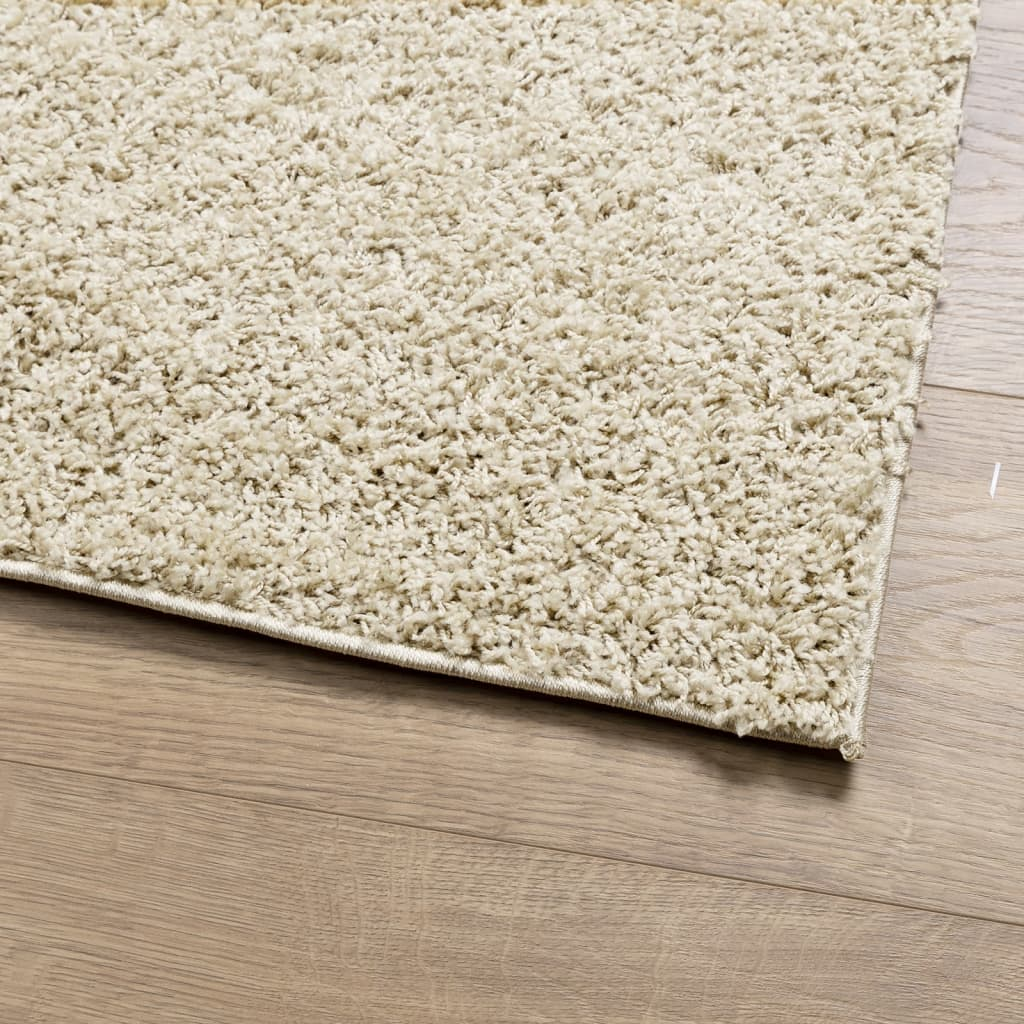 vidaXL Shaggy Rug PAMPLONA High Pile Modern Gold 300x400 cm - Soft, Durable, and Luxurious - BEYRUN