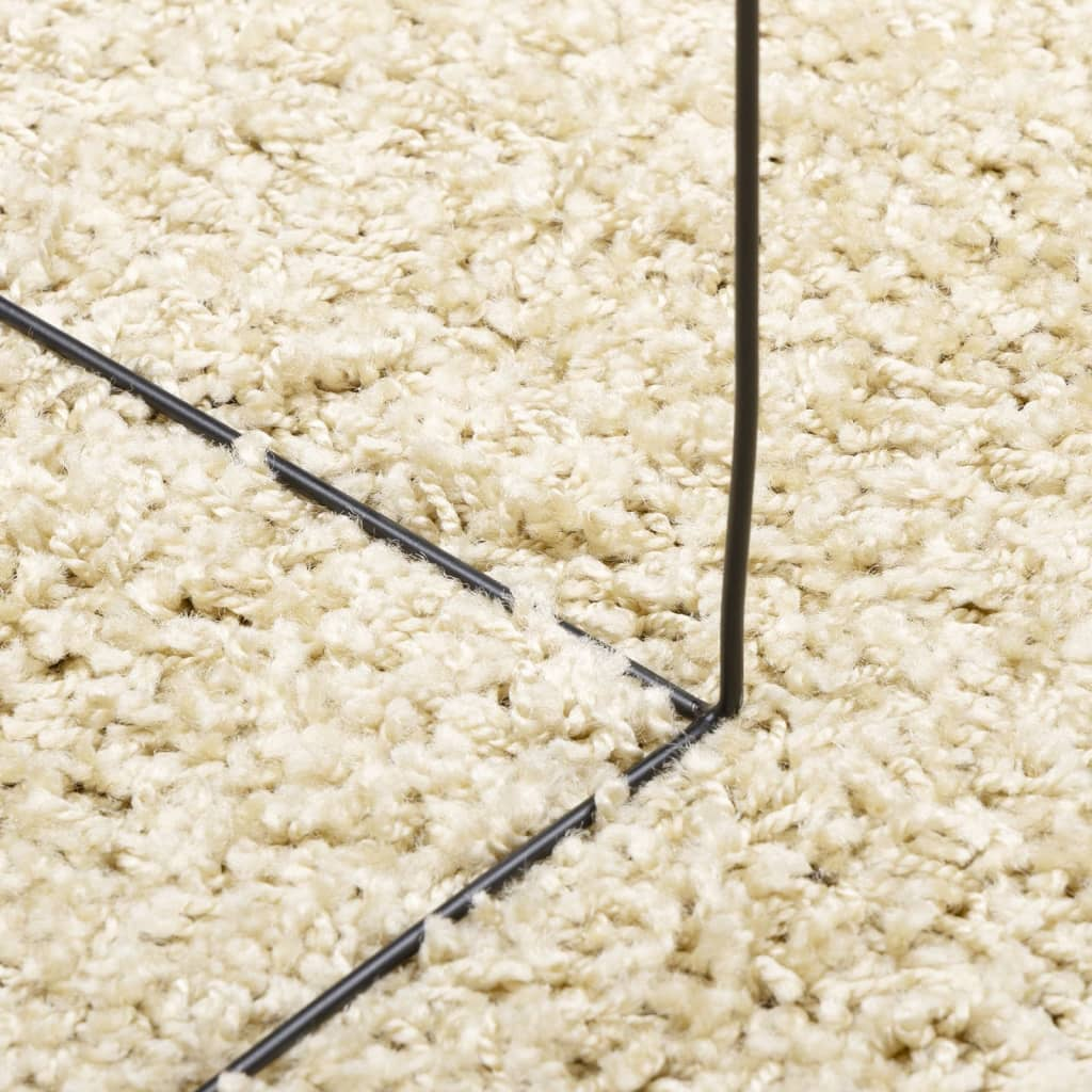 vidaXL Shaggy Rug PAMPLONA High Pile Modern Gold 300x400 cm - Soft, Durable, and Luxurious - BEYRUN