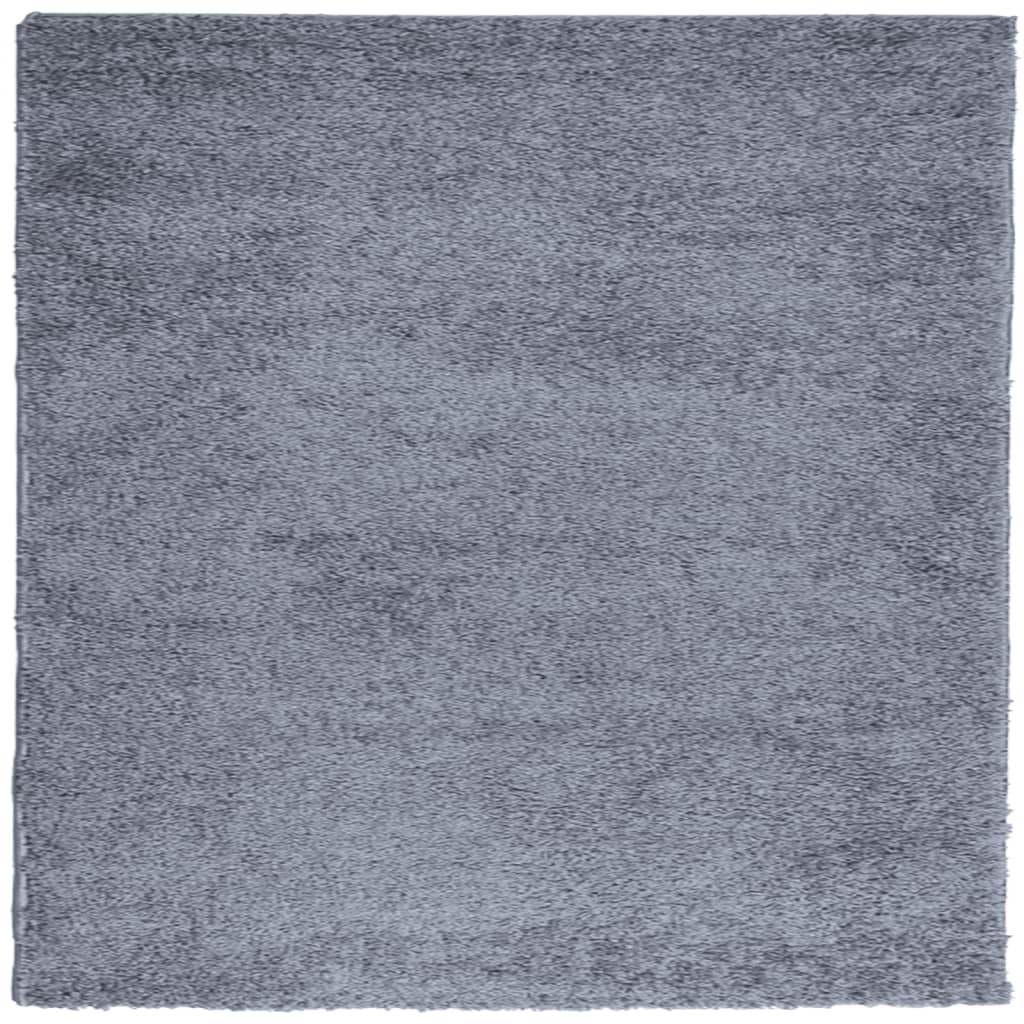 vidaXL Shaggy Rug PAMPLONA - Luxurious High Pile Rug, Modern Blue 200x200 cm - Soft, Durable, and Easy to Clean - BEYRUN