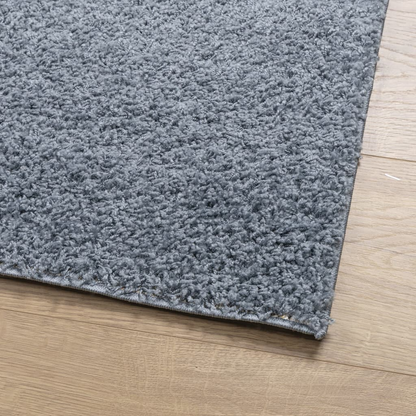 vidaXL Shaggy Rug PAMPLONA - Luxurious High Pile Rug, Modern Blue 200x200 cm - Soft, Durable, and Easy to Clean - BEYRUN