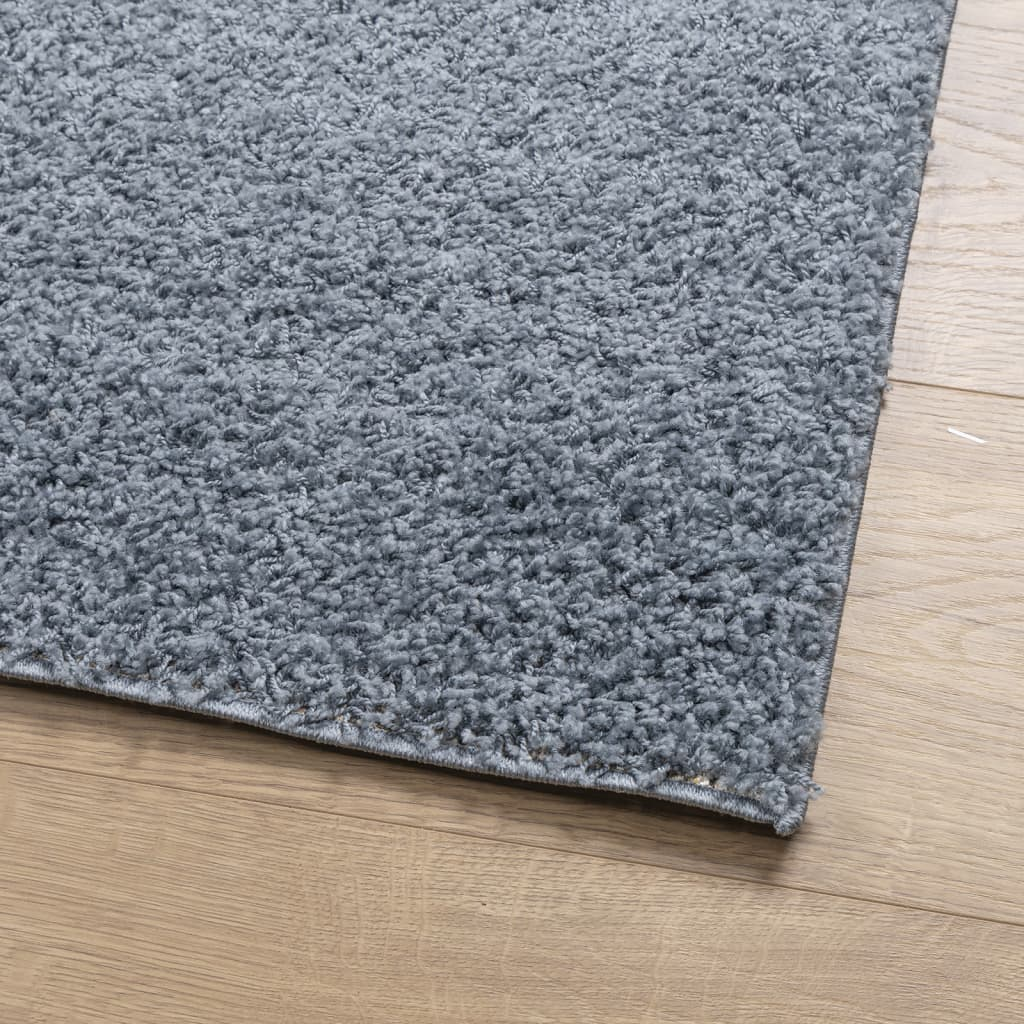 vidaXL Shaggy Rug PAMPLONA High Pile Modern Blue 160x160 cm - Cozy & Durable | Perfect for Living Rooms & Bedrooms - BEYRUN