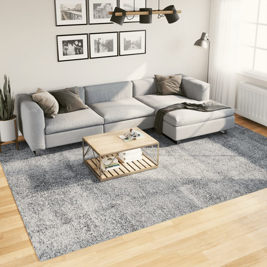 vidaXL Shaggy Rug PAMPLONA High Pile Modern Blue 240x340 cm - Cozy and Stylish Area Rug - BEYRUN