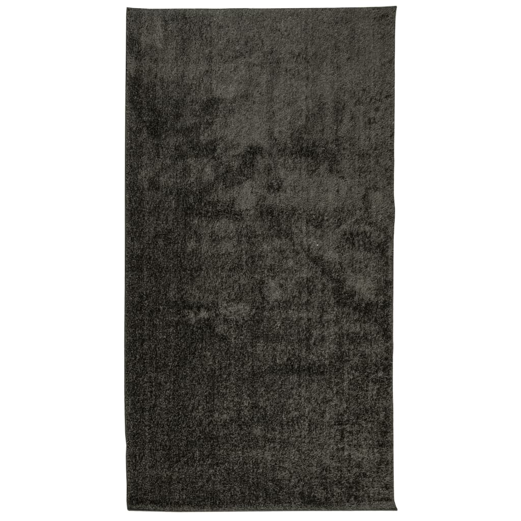 vidaXL Rug ISTAN High Pile Shiny Look Anthracite 80x150 cm - Soft & Stylish Home Decor