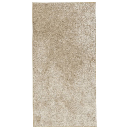 vidaXL Rug ISTAN High Pile Shiny Look Beige 80x150 cm - Soft, Durable, and Stylish