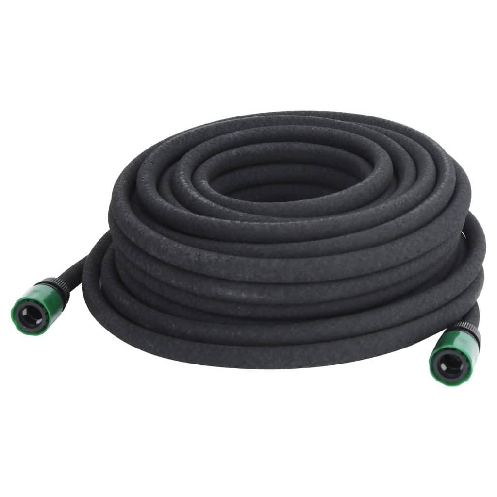 vidaXL Garden Soaker Hose 25m - Flexible & Durable Rubber, Water-Saving Irrigation - BEYRUN