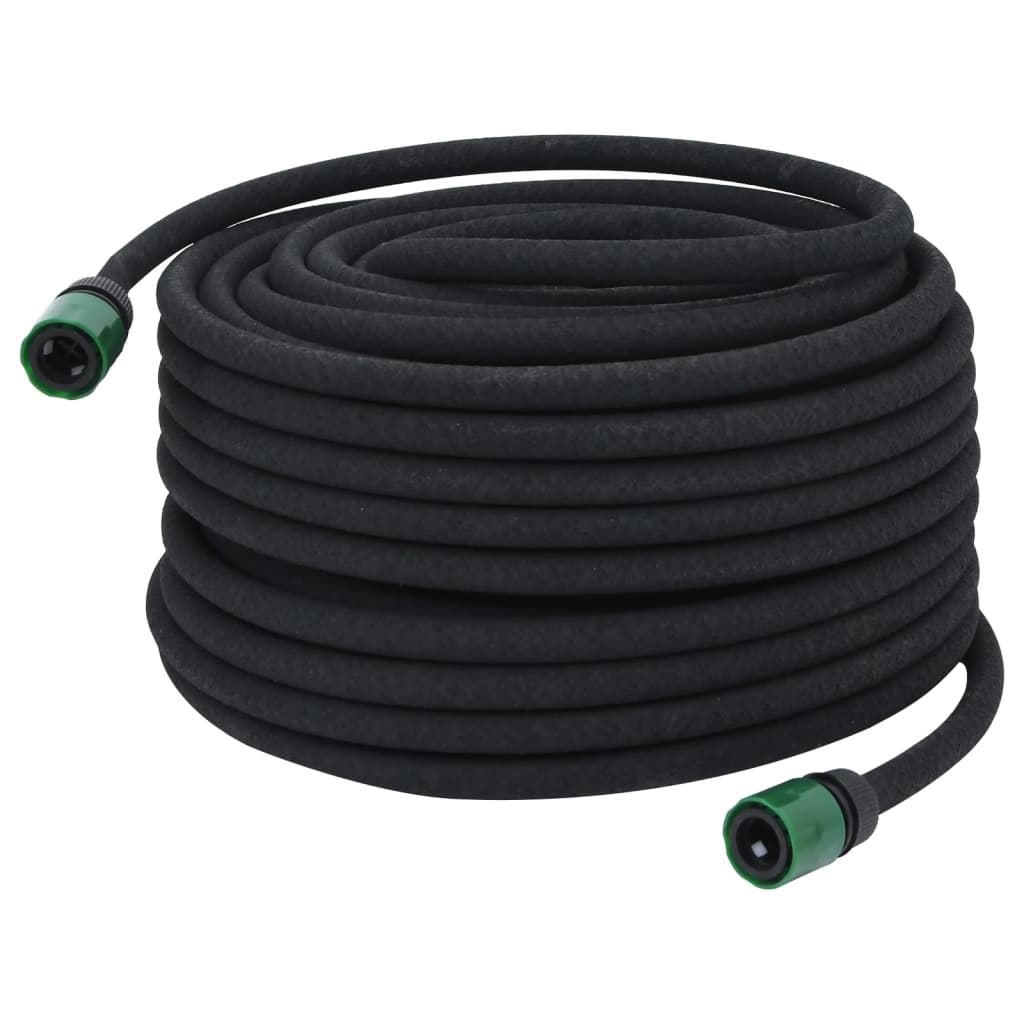 Efficient Irrigation with vidaXL 50m Garden Soaker Hose - Durable Black Rubber for Home & Commercial Use - BEYRUN