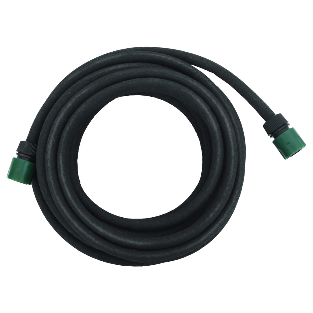 vidaXL Garden Soaker Hose - 10m Black Rubber, Efficient Irrigation Solution - BEYRUN