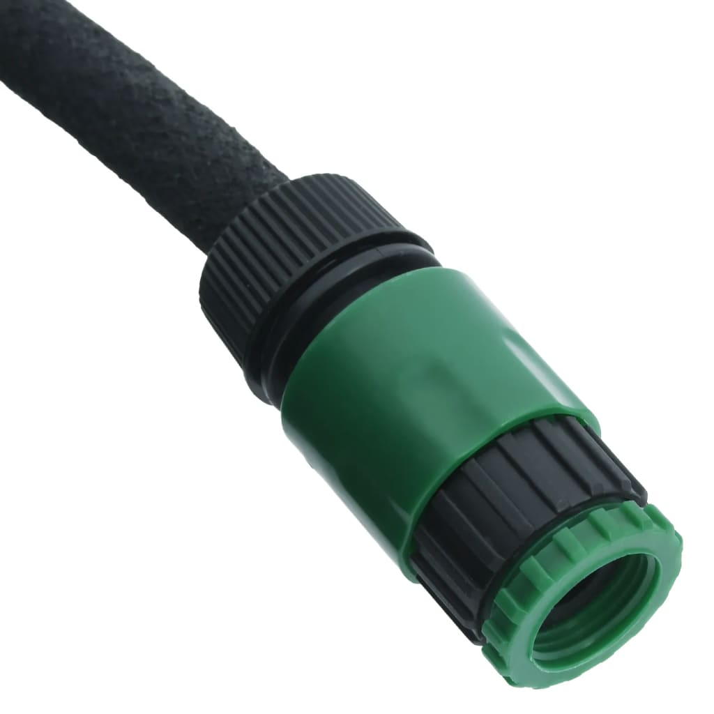 vidaXL Garden Soaker Hose - 10m Black Rubber, Efficient Irrigation Solution - BEYRUN