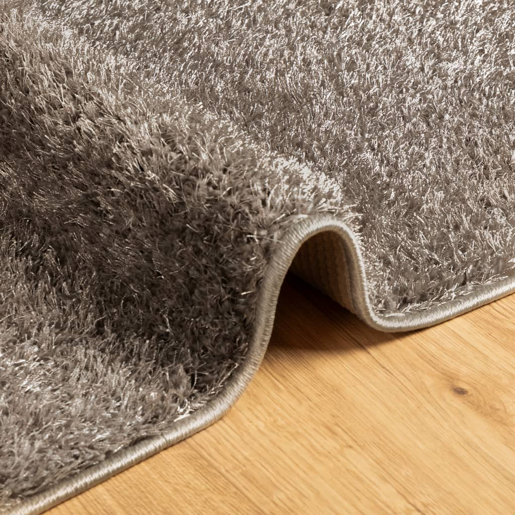 vidaXL Rug ISTAN High Pile Shiny Look Grey 80x150 cm - Luxurious Comfort for Your Home