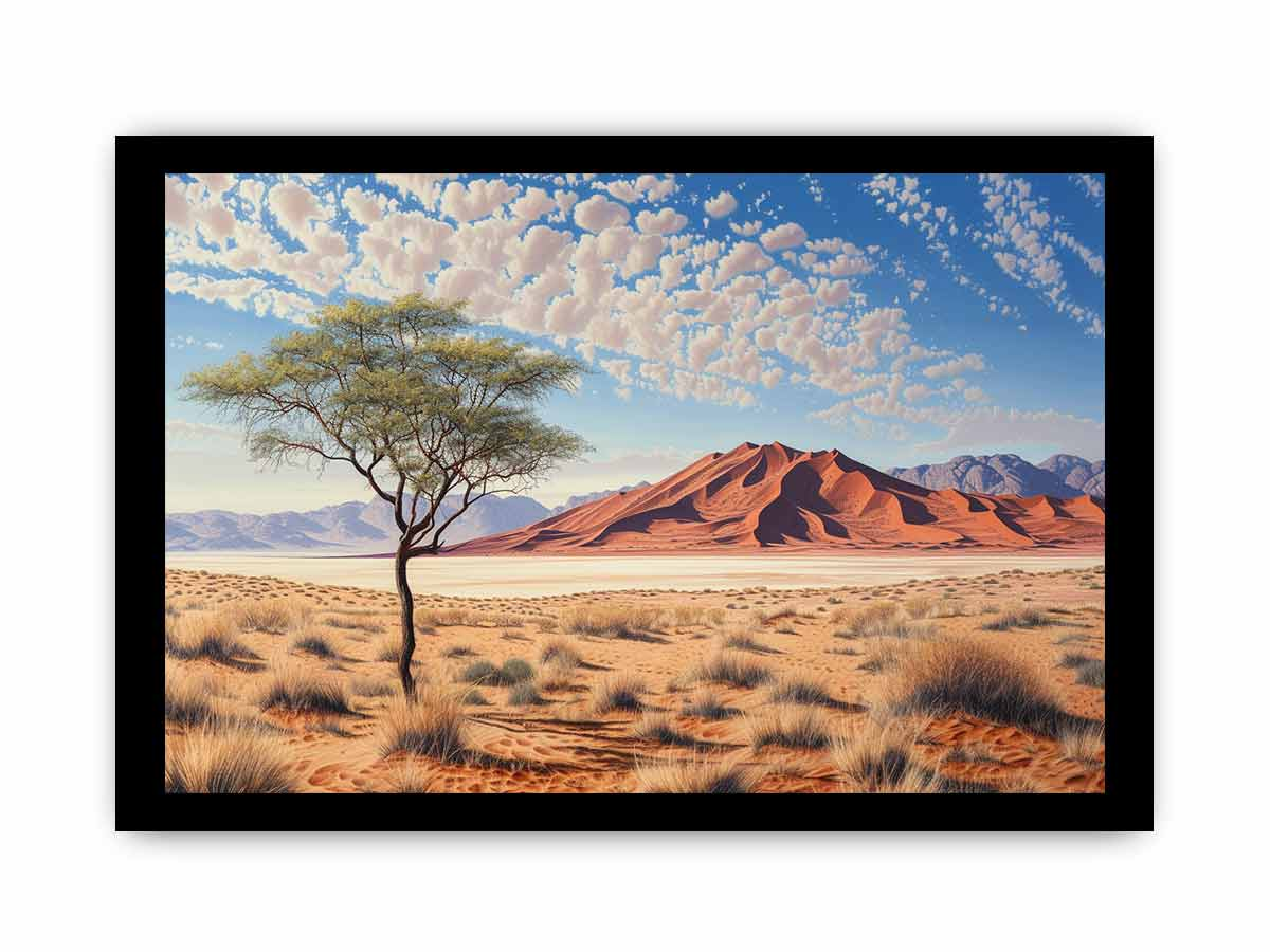 Stunning Two Piece Desert Art | High Quality Print with Elegant Frame - BEYRUN