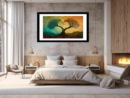 Twisting Love Trees | Beautiful Wall Art Prints - BEYRUN