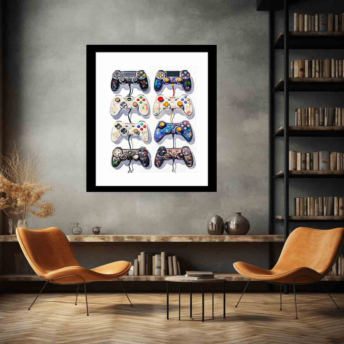 Video Game Controller Evolution Print - High Quality Archival Print, Perfect for Gamer Decor - BEYRUN