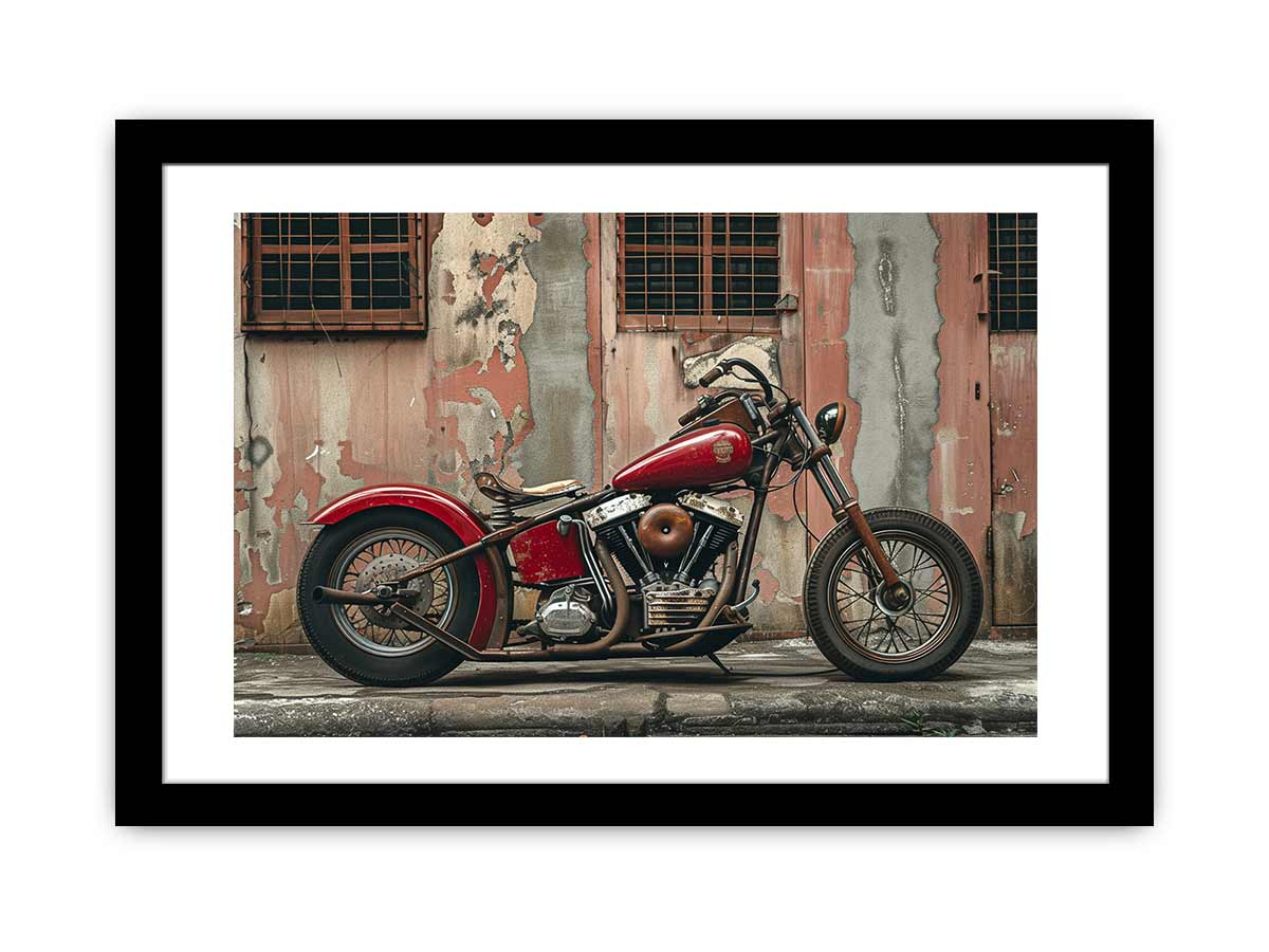 Vintage Bike Framed Print - Timeless Art for Your Walls - BEYRUN