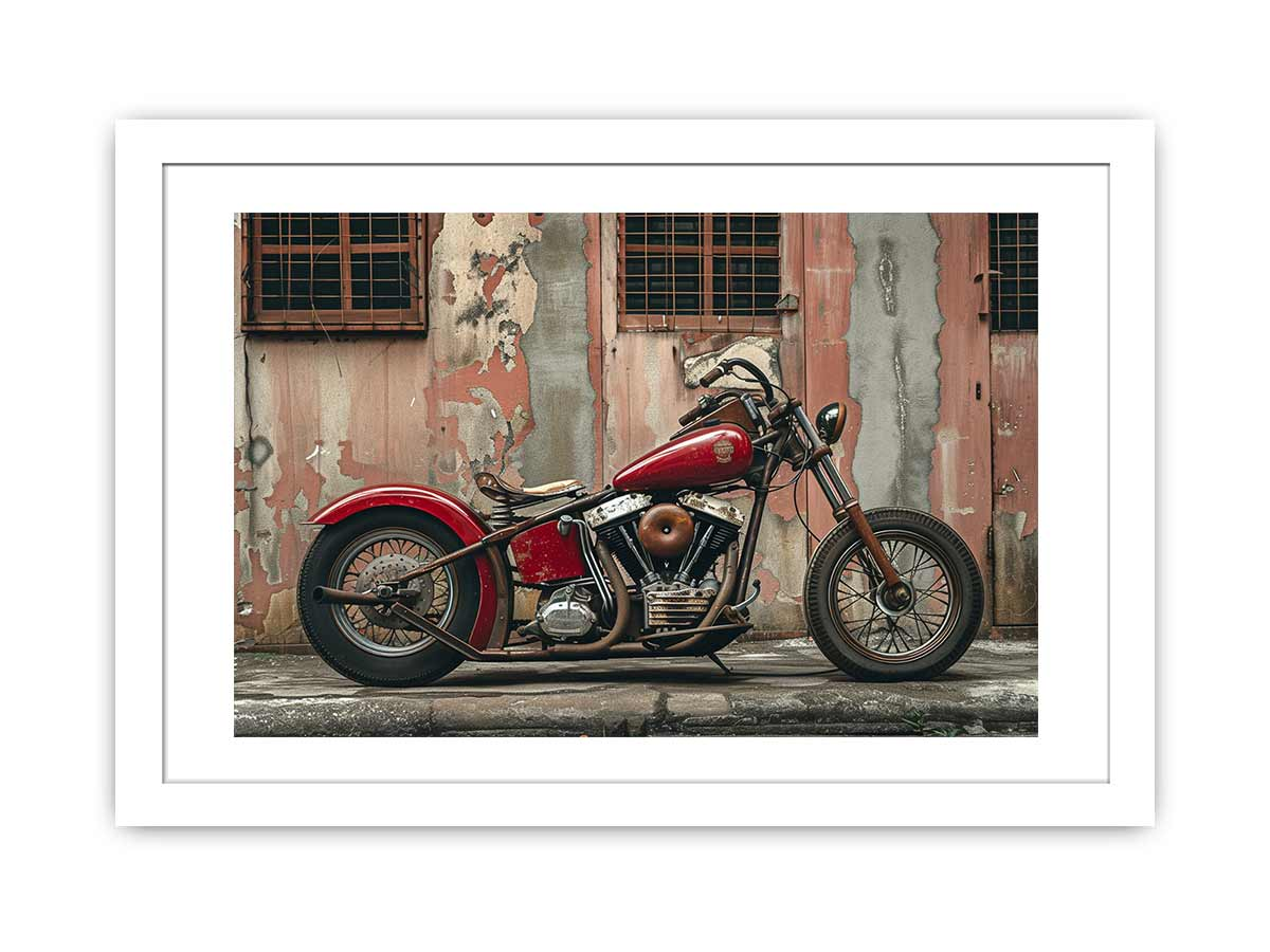 Vintage Bike Framed Print - Timeless Art for Your Walls - BEYRUN