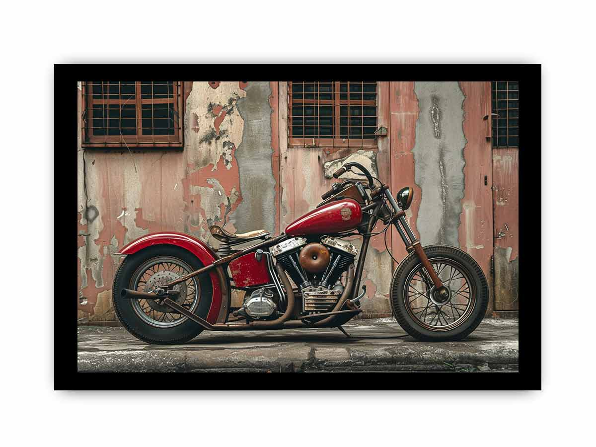 Vintage Bike Framed Print - Timeless Art for Your Walls - BEYRUN