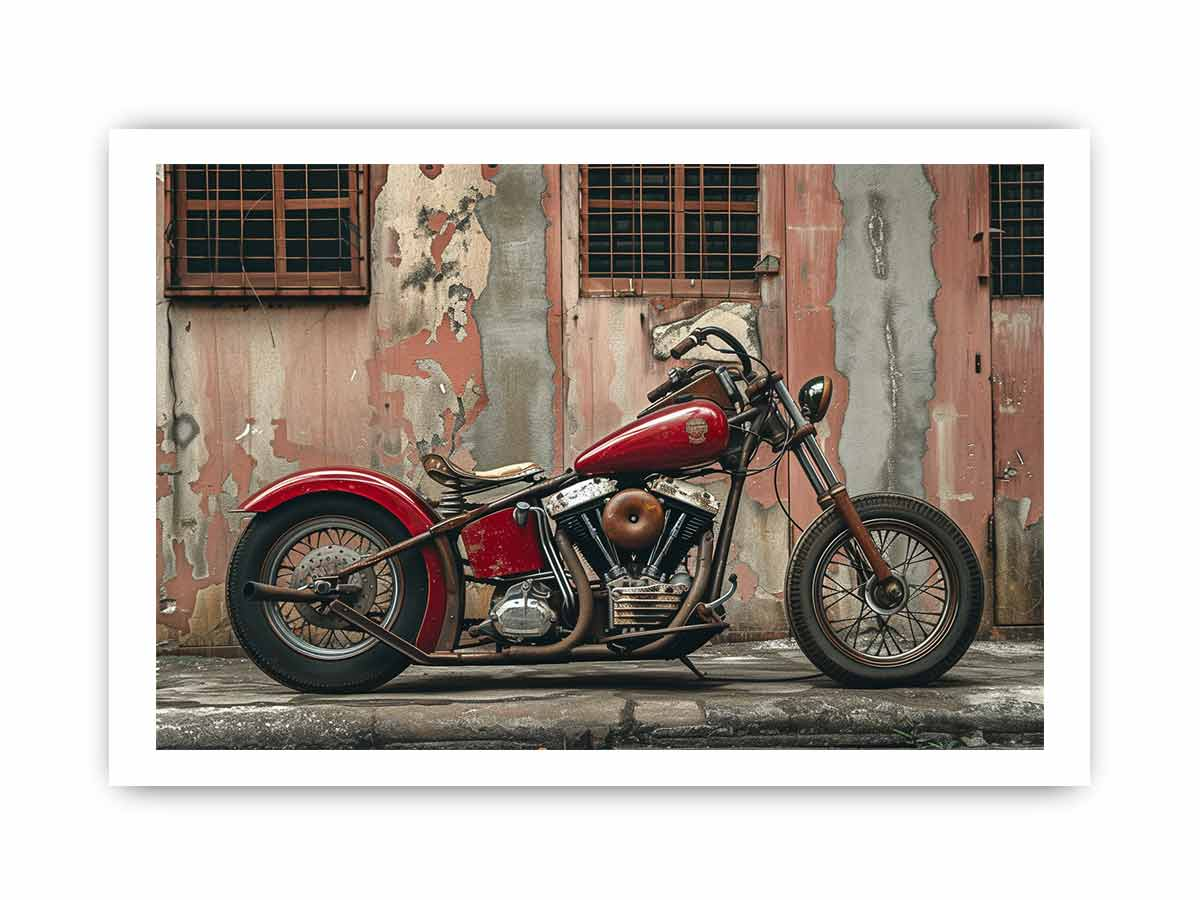 Vintage Bike Framed Print - Timeless Art for Your Walls - BEYRUN