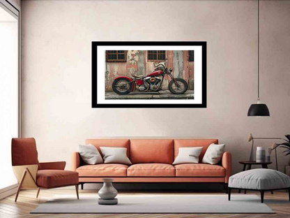 Vintage Bike Framed Print - Timeless Art for Your Walls - BEYRUN