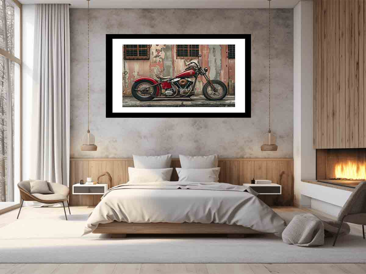 Vintage Bike Framed Print - Timeless Art for Your Walls - BEYRUN