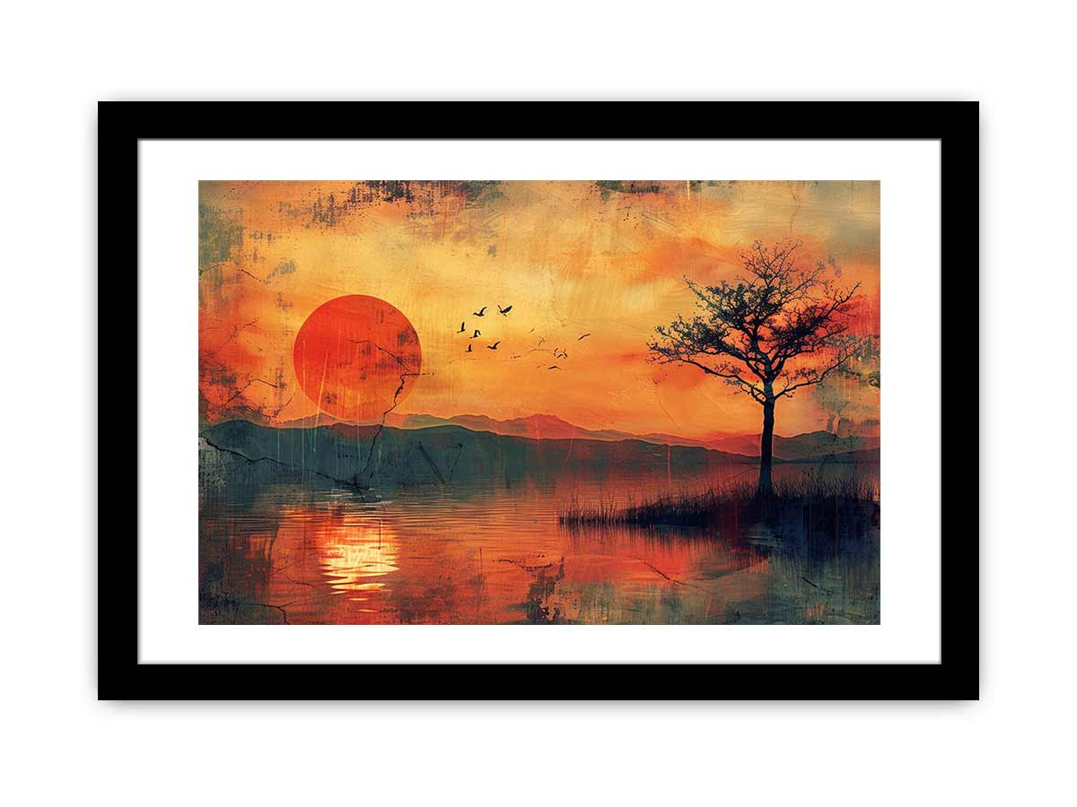 Sunset Framed Print - High-Quality Wall Art for Your Home | Stunning Home Decor - BEYRUN