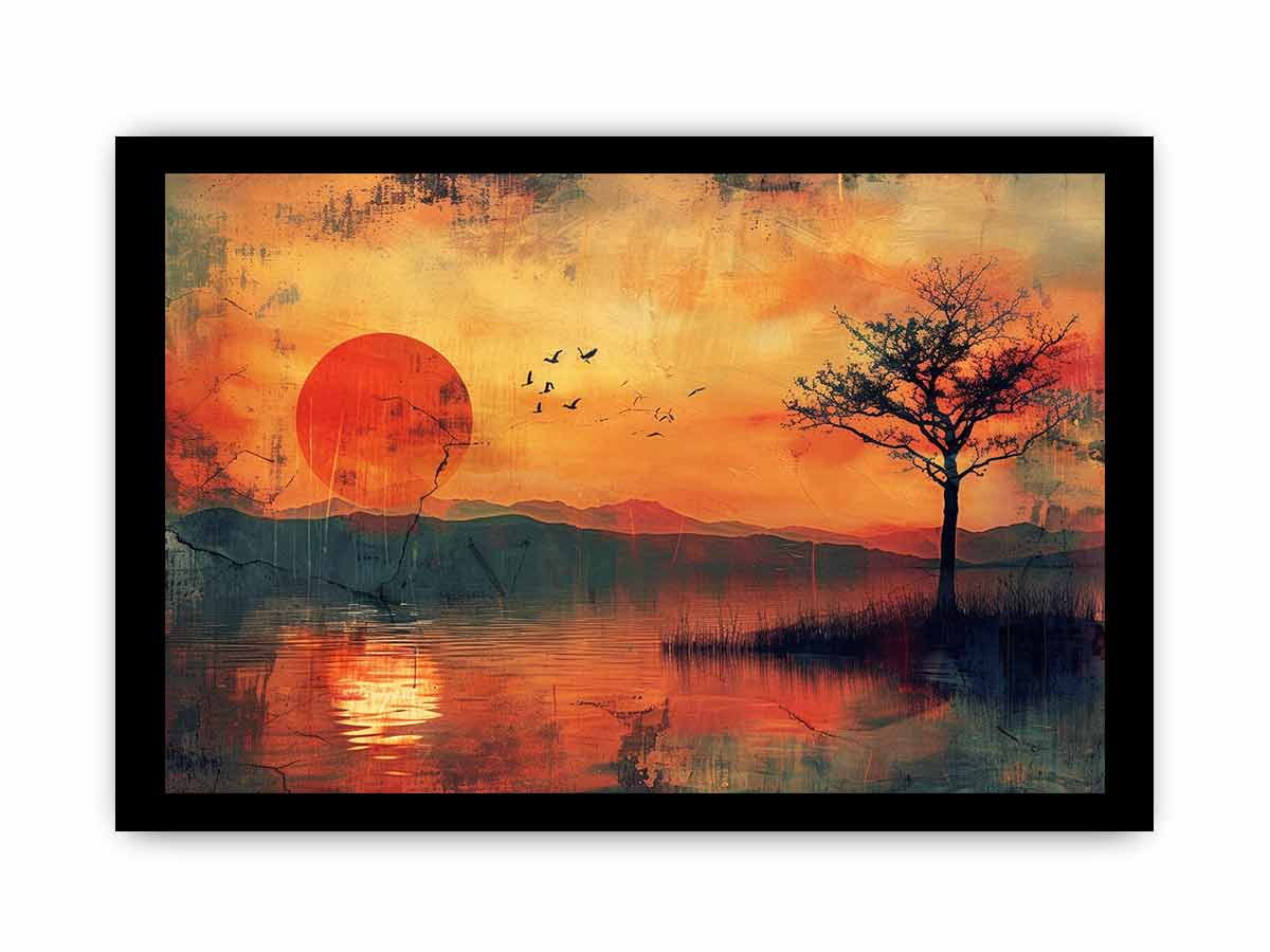 Sunset Framed Print - High-Quality Wall Art for Your Home | Stunning Home Decor - BEYRUN