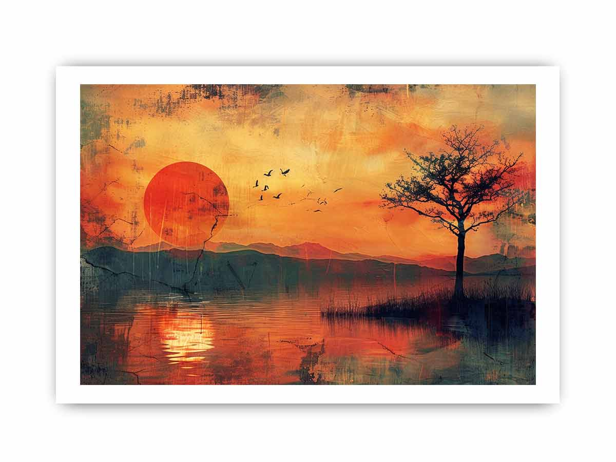 Sunset Framed Print - High-Quality Wall Art for Your Home | Stunning Home Decor - BEYRUN