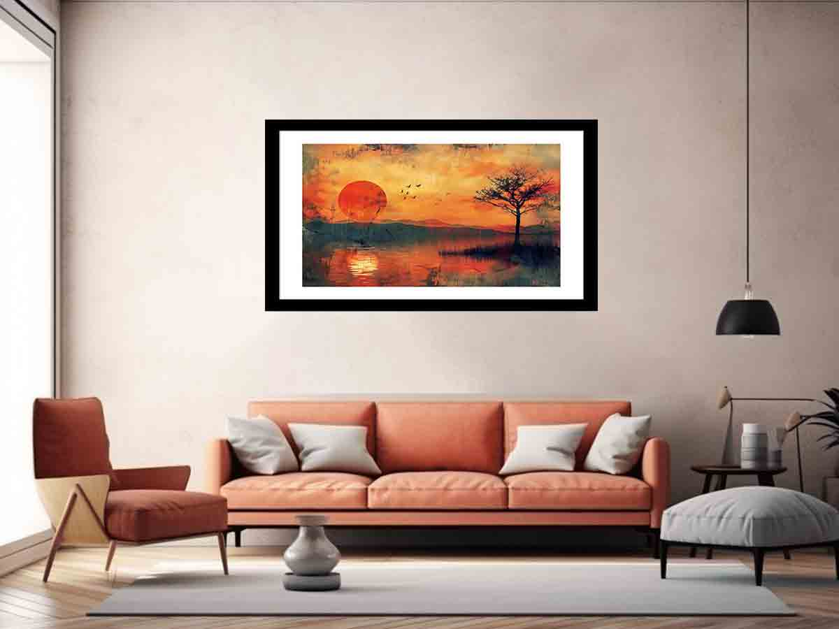 Sunset Framed Print - High-Quality Wall Art for Your Home | Stunning Home Decor - BEYRUN