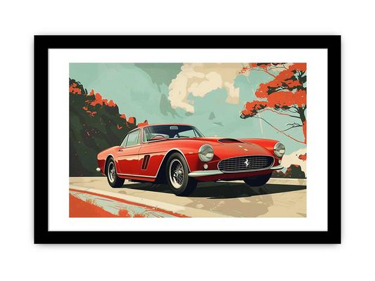 Vintage Car Framed Print - High Quality Art in Elegant Frame - BEYRUN