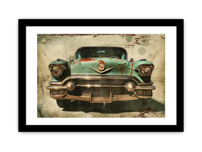 Vintage Car Print | High Quality Framed Wall Art - BEYRUN