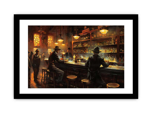 Vintage Bar Print - High Quality Home Decor Artwork | Shop Now for Elegance - BEYRUN