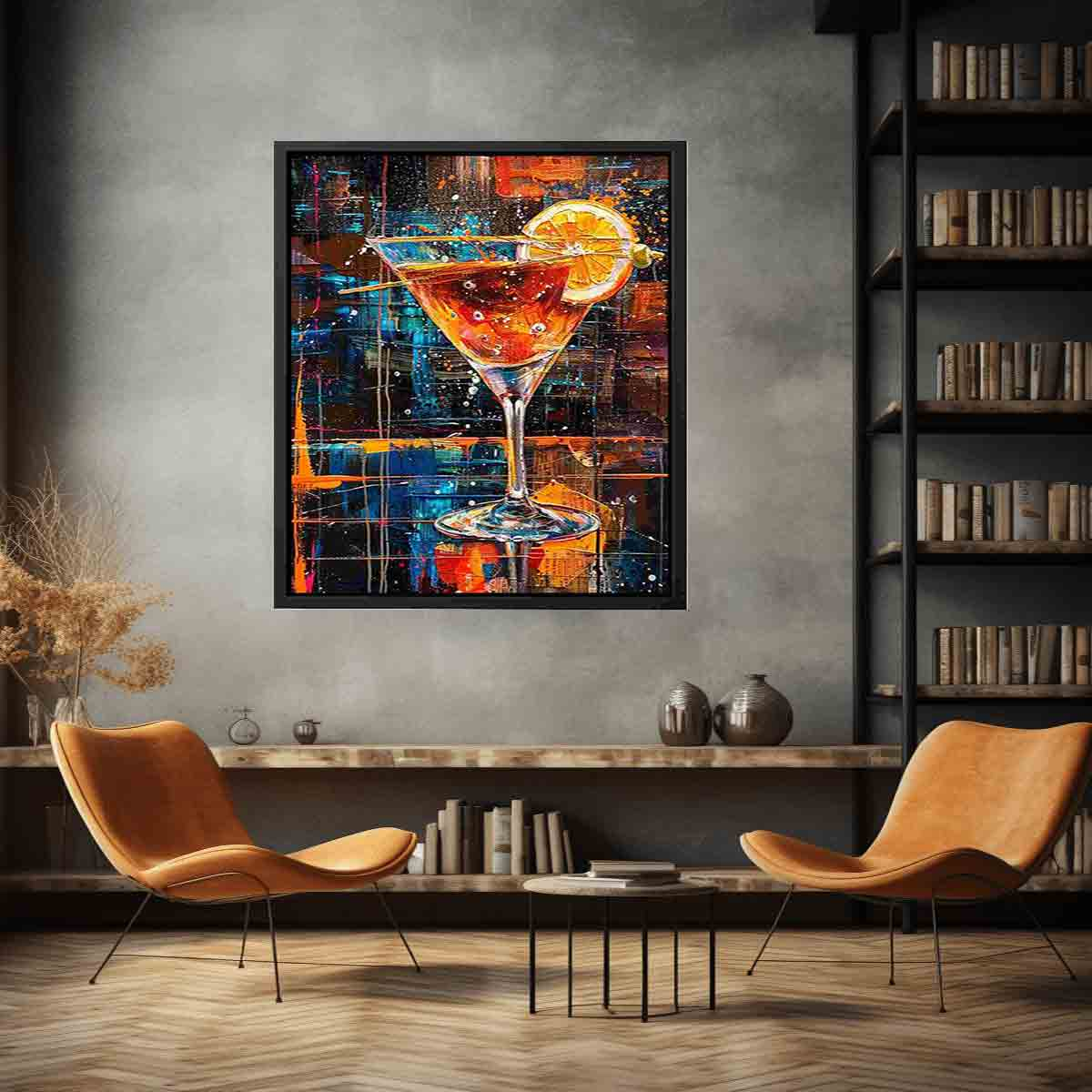 Cocktail Framed Print - High Quality, Archival Paper, Radiata Pine Wood Frame - BEYRUN