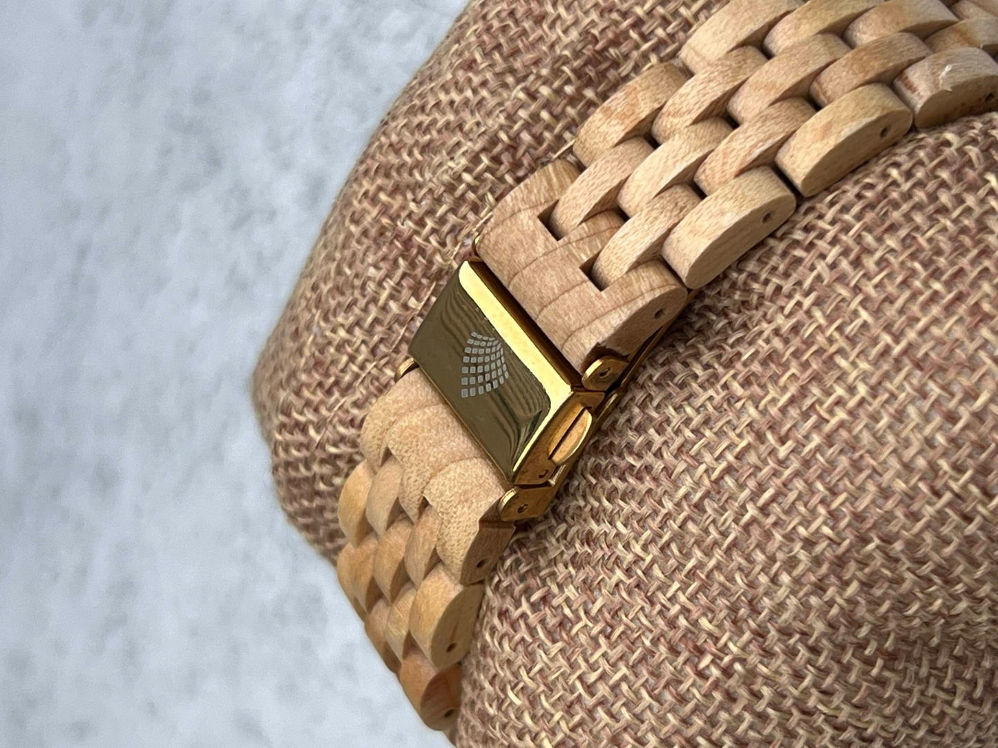 The Birch Watch - Handcrafted Upcycled Wooden Timepiece with Gold Accents | Eco-Friendly, Unique, and Stylish - BEYRUN