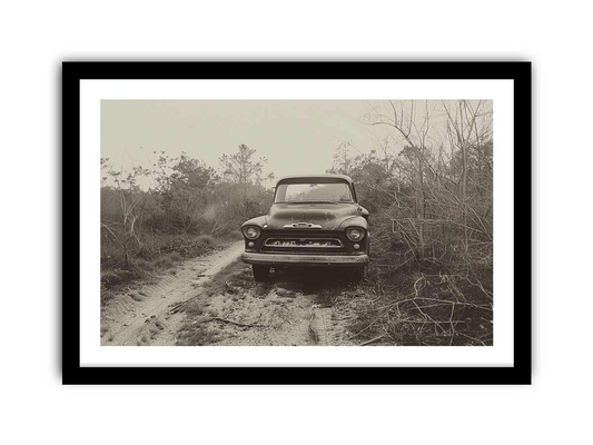 Vintage Car Framed Art | High-Quality Archival Print - BEYRUN