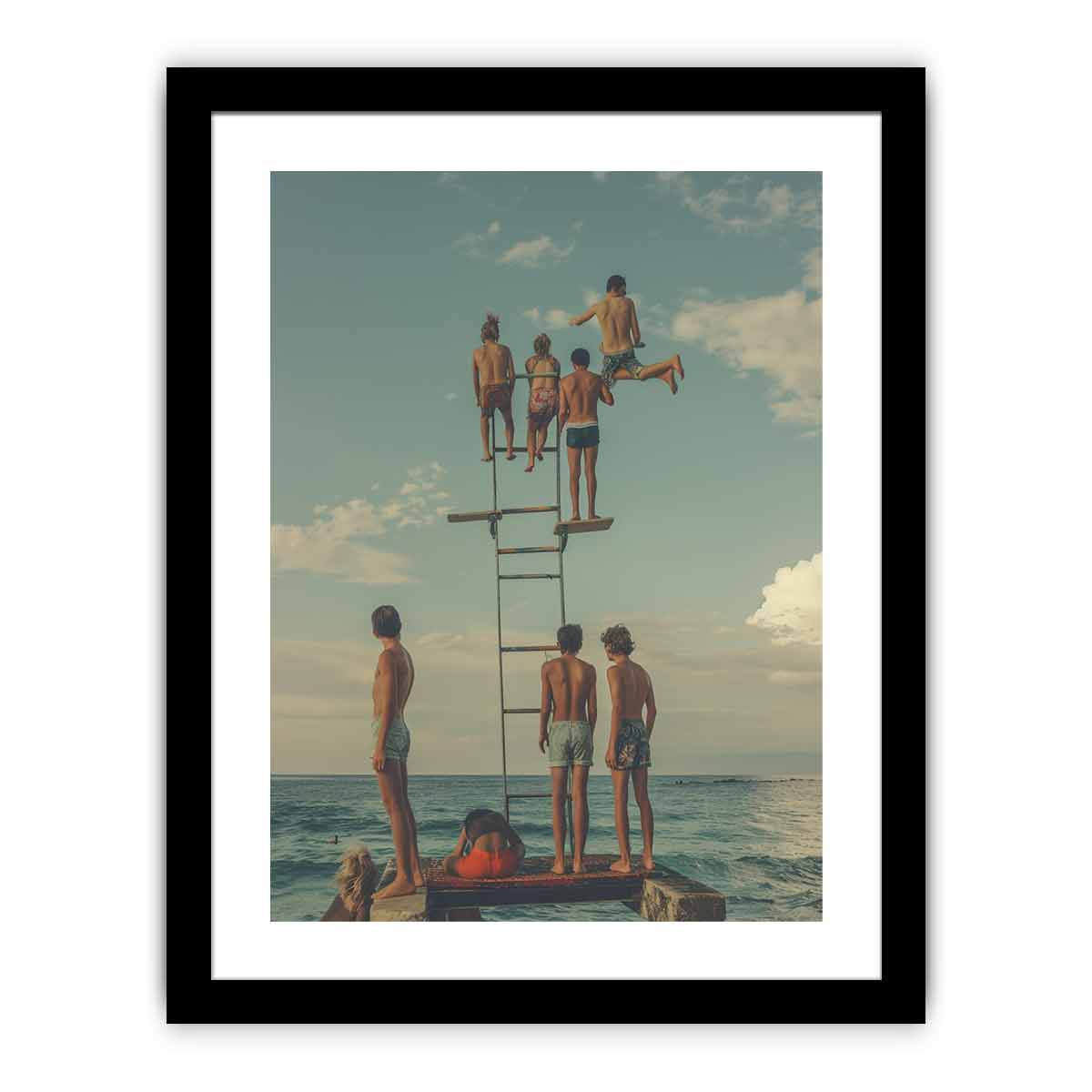 High-Quality Diving Board Print - Premium Archival Paper, UL Certified Ink, Ready to Hang - BEYRUN