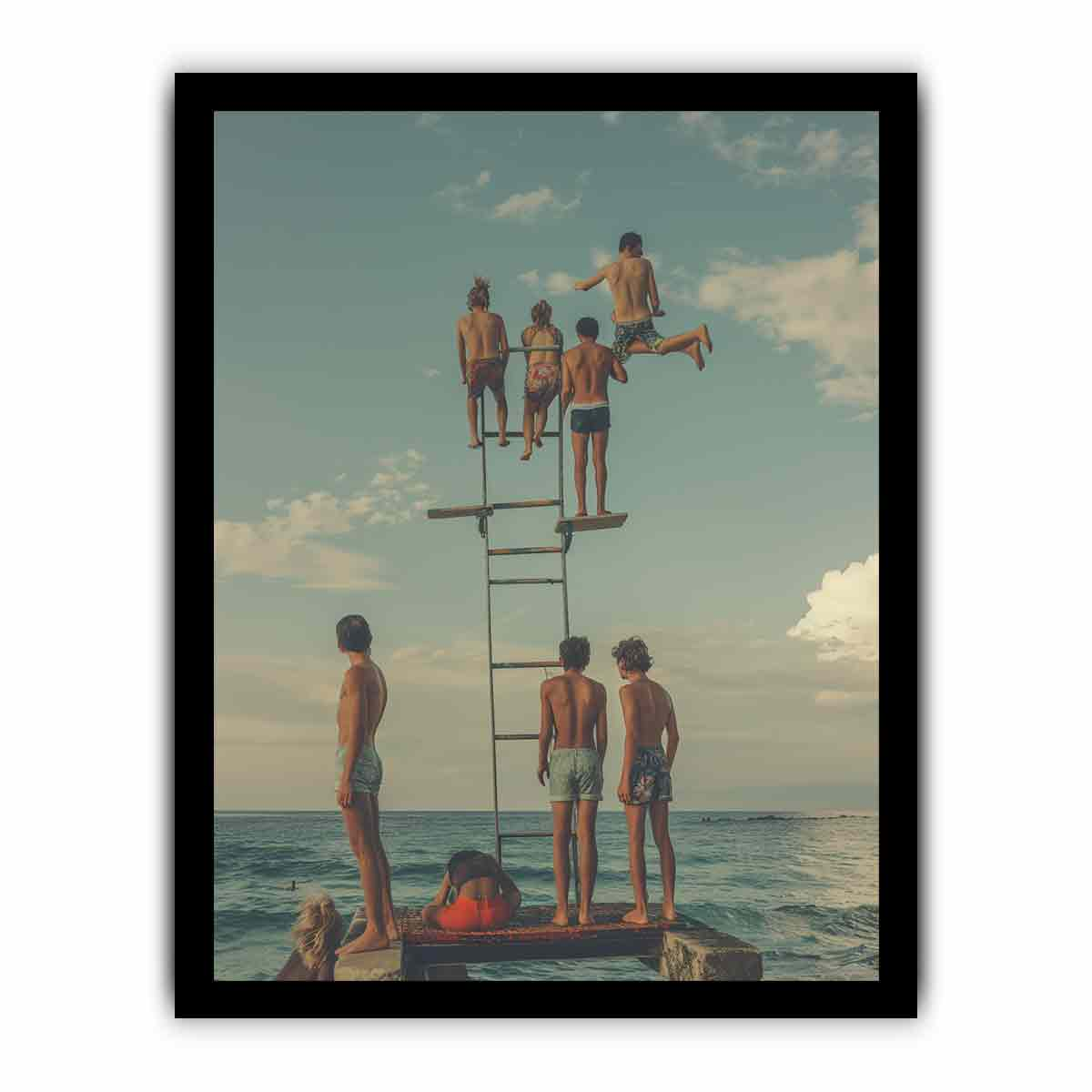 High-Quality Diving Board Print - Premium Archival Paper, UL Certified Ink, Ready to Hang - BEYRUN