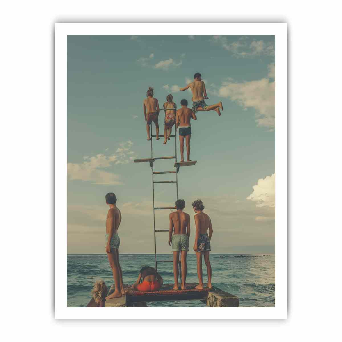 High-Quality Diving Board Print - Premium Archival Paper, UL Certified Ink, Ready to Hang - BEYRUN