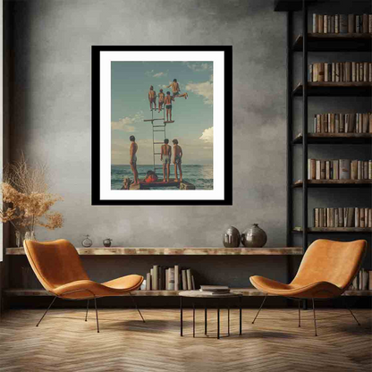 High-Quality Diving Board Print - Premium Archival Paper, UL Certified Ink, Ready to Hang - BEYRUN