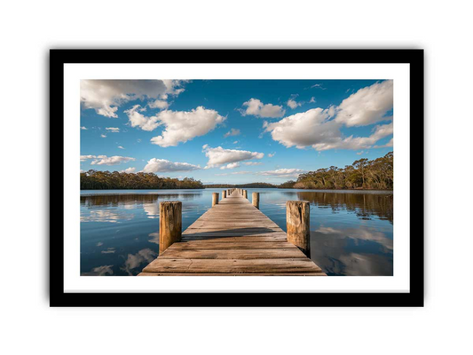 Stunning Sea Jetty Print - High-Resolution Framed Art with Matte Finish for Home Decor - BEYRUN