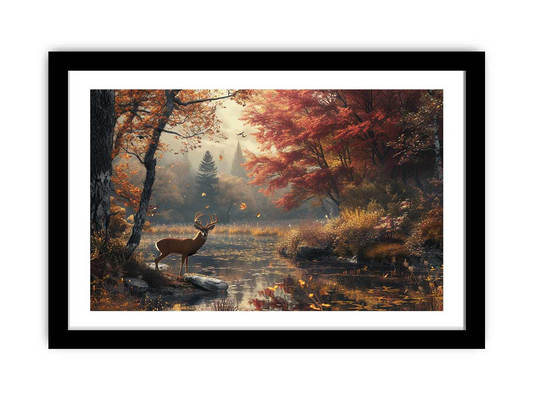 Whisper Of Fall Art | Premium Wall Decor | High Quality Matted Print - BEYRUN