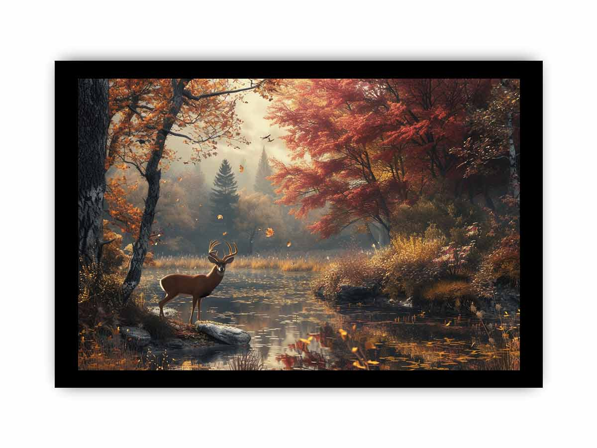 Whisper Of Fall Art | Premium Wall Decor | High Quality Matted Print - BEYRUN