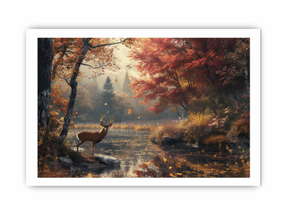 Whisper Of Fall Art | Premium Wall Decor | High Quality Matted Print - BEYRUN