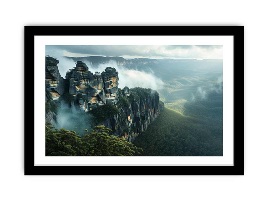 Blue Mountains Sydney Framed Print - High Quality Artwork for Home Decor - BEYRUN