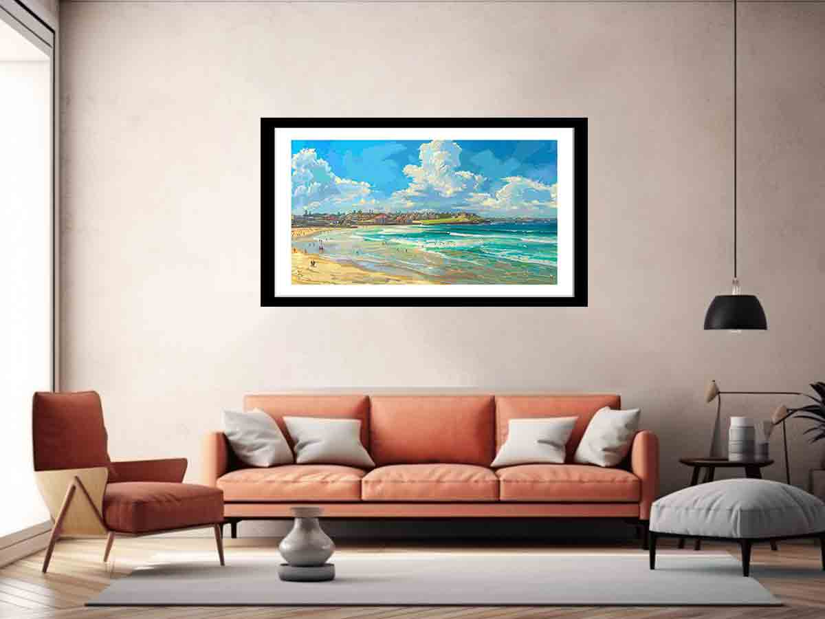 Bondi Beach Art - Unique and Vibrant Coastal Wall Decor for Your Home - BEYRUN