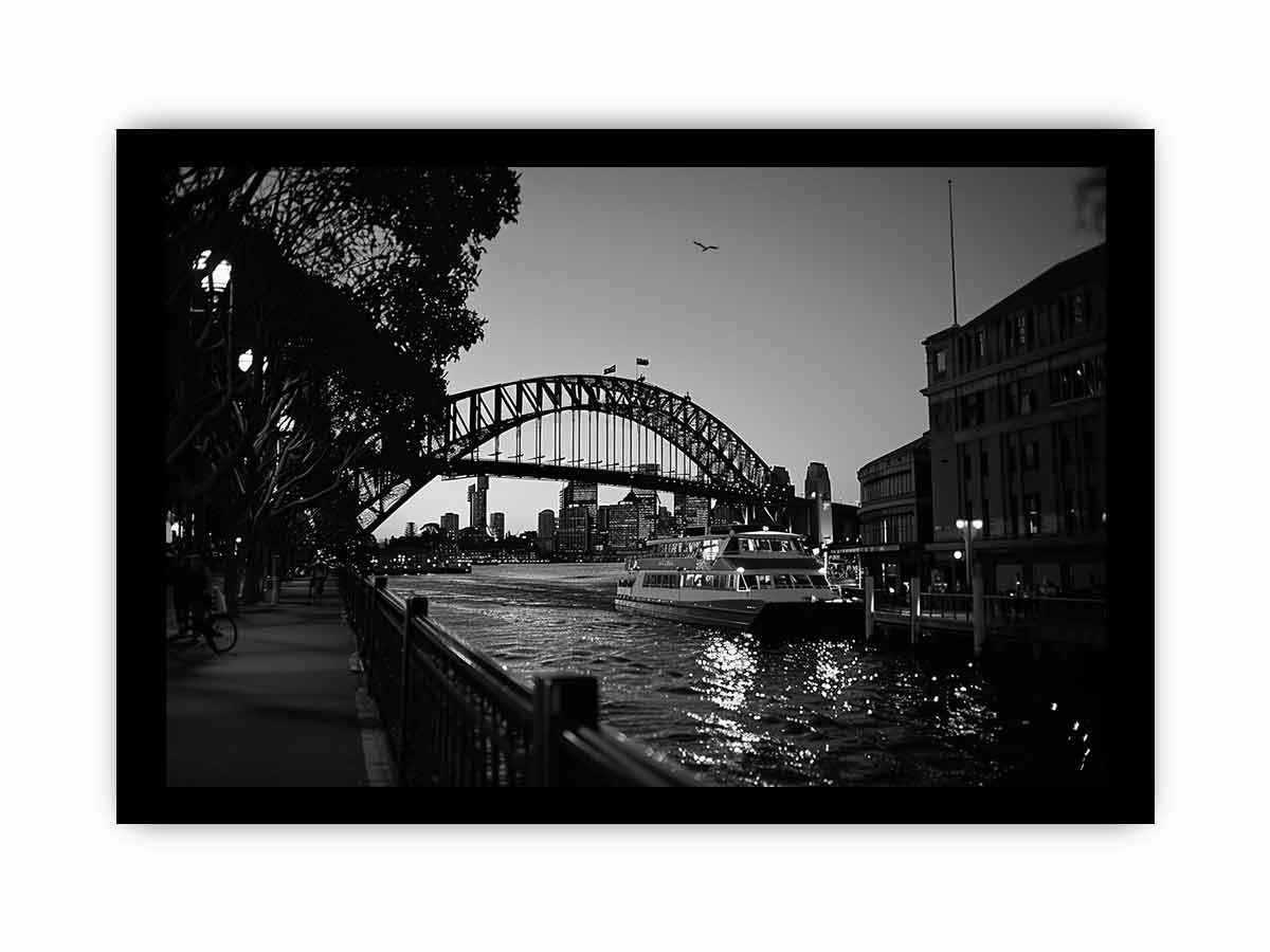 Sydney Harbour Bridge Print - High Quality Art Print with Frame Options - BEYRUN