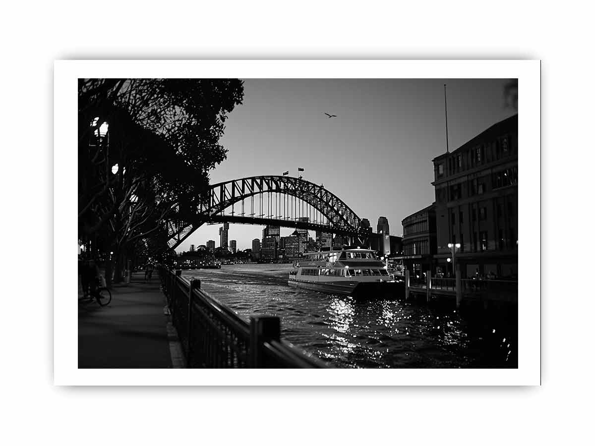 Sydney Harbour Bridge Print - High Quality Art Print with Frame Options - BEYRUN