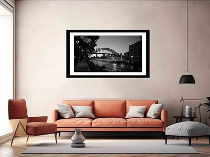 Sydney Harbour Bridge Print - High Quality Art Print with Frame Options - BEYRUN