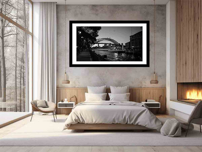 Sydney Harbour Bridge Print - High Quality Art Print with Frame Options - BEYRUN