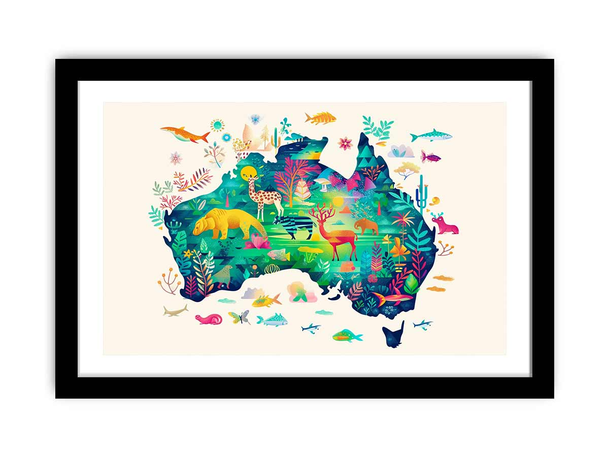 Australia Framed Print | High-Quality Wall Art | Ready to Hang - BEYRUN