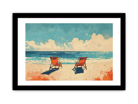 Stunning Beach Framed Print - High-Quality, Ready to Hang Artwork - BEYRUN