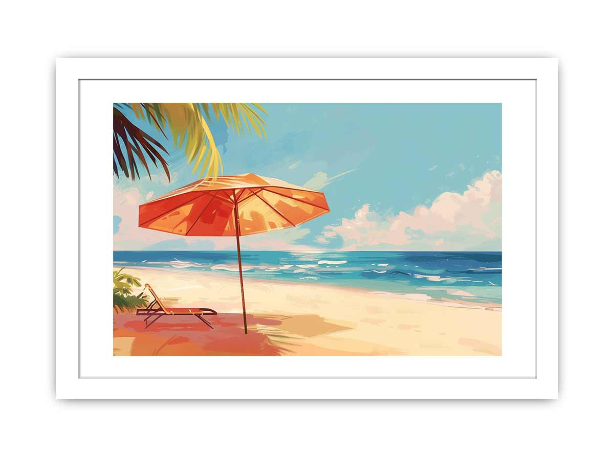 Beach Framed Print - Elegant Coastal Wall Art with High-Resolution Photography - BEYRUN