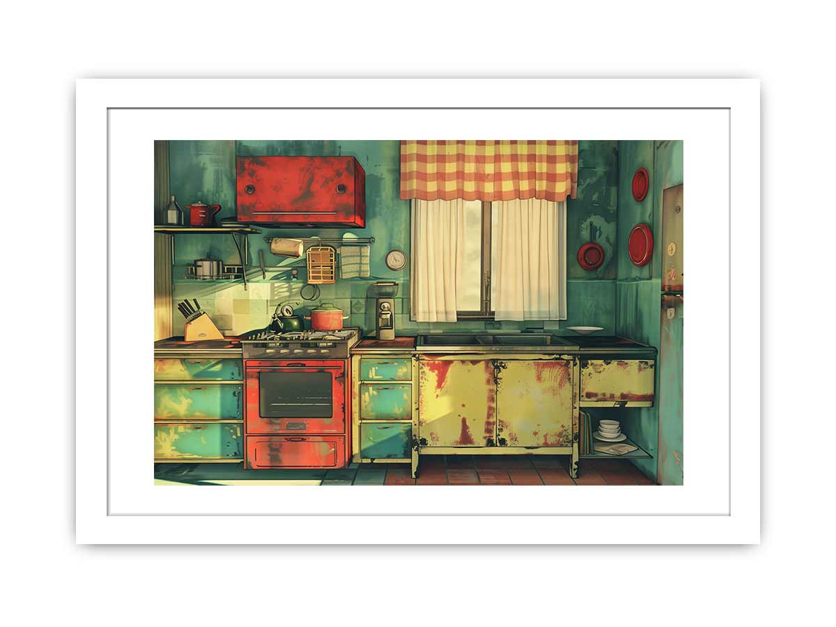 Vintage Kitchen Framed Print - Classic Culinary Decor for Your Home - BEYRUN